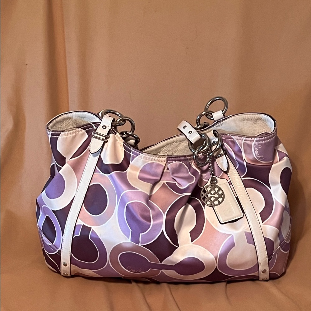 Coach sateen shoulder bag